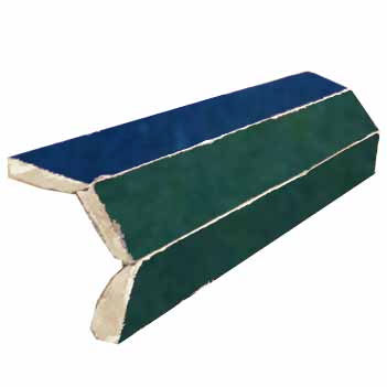 Mosaic House Moroccan tile Mosaic MJD Corner Bullnose 24-15 Sea Green Cobalt Blue  zellige, mosaic, zellij, bullnose, trim, glaze 